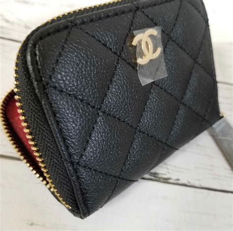 chanel wallet and coin cases|Chanel zipped wallet small.